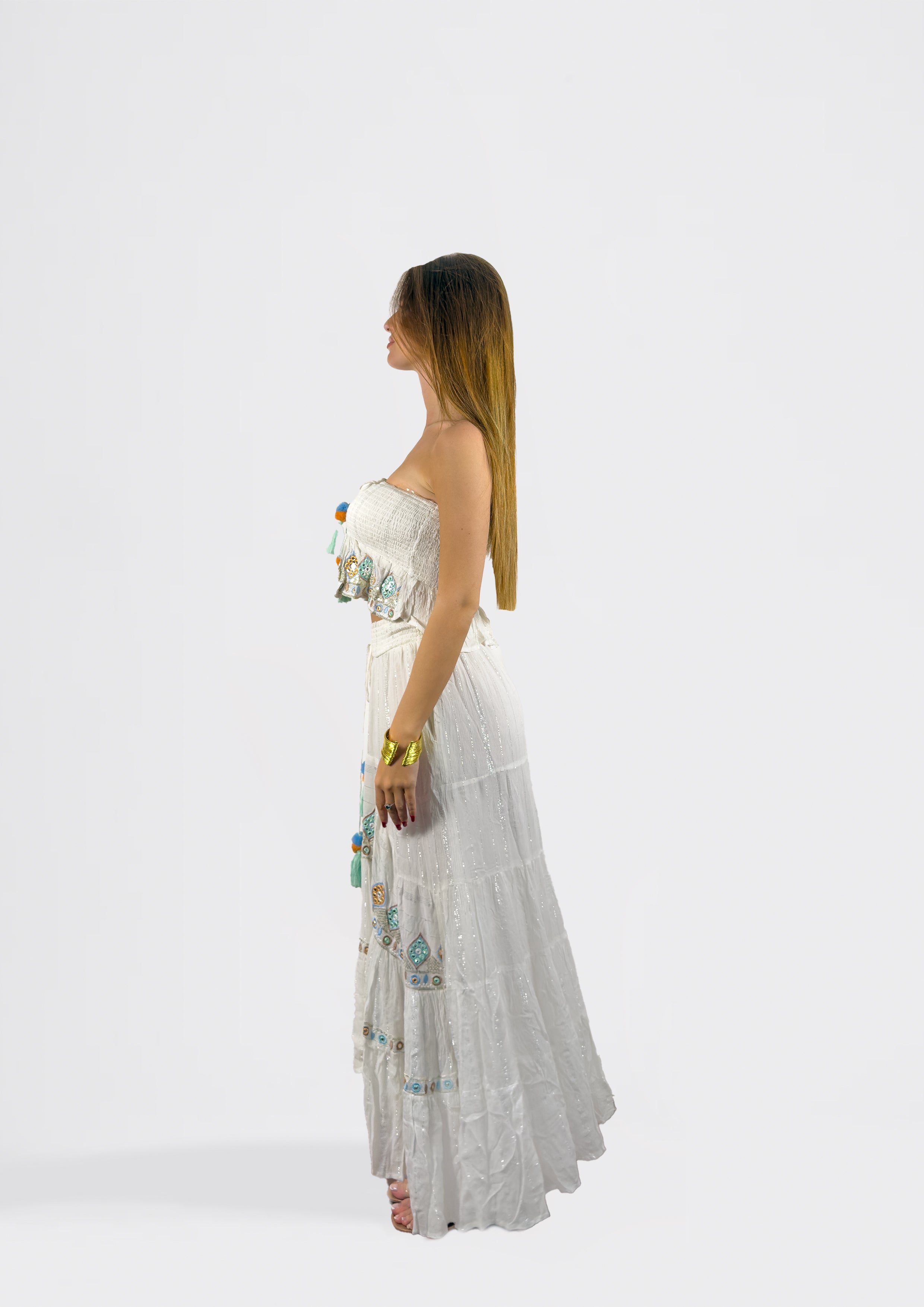 Boho Embroidered Ensemble