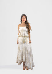 Ivory Textured Set with Fringe Detail