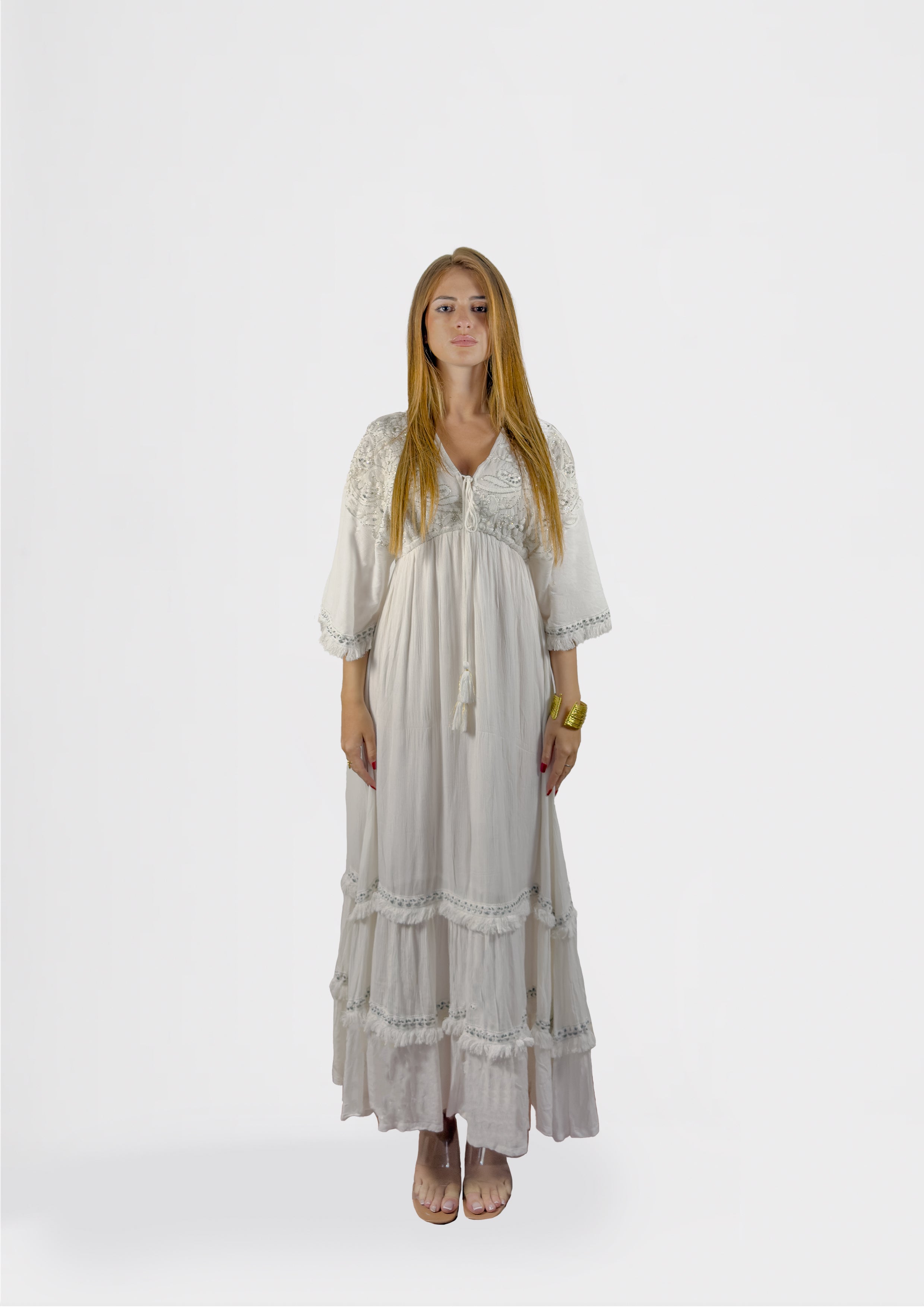 Elora Embroidered Maxi