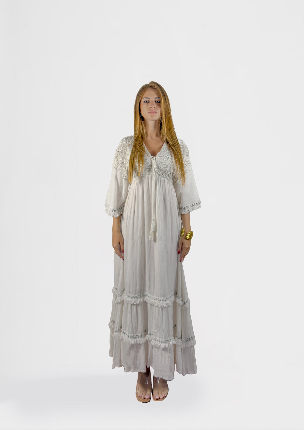 Elora Embroidered Maxi